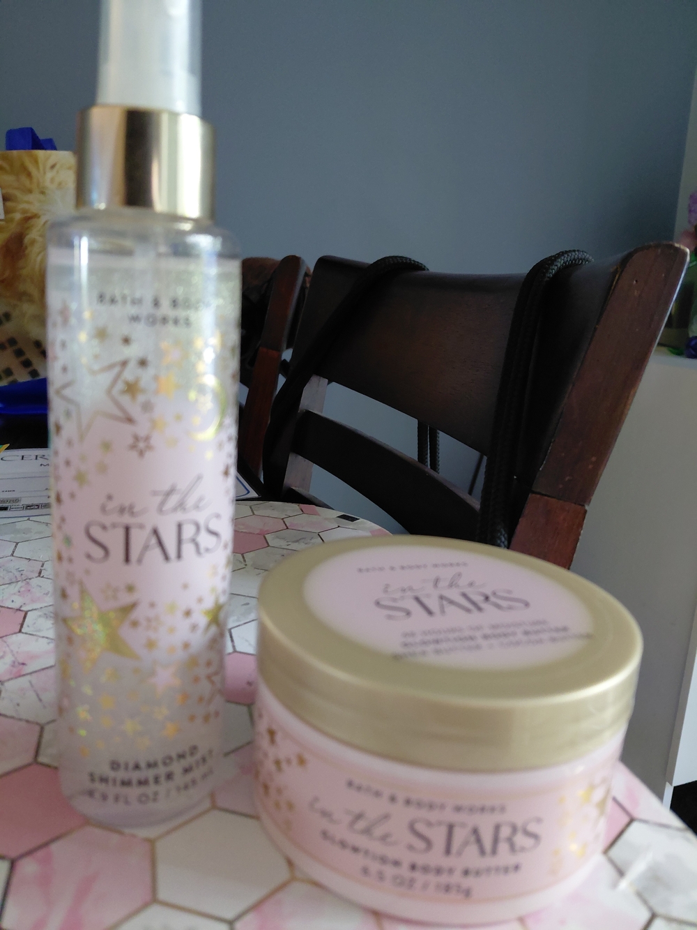 Bath & Body Works In The Stars Shimmer Mist & Body Cream - Pink & Gold